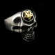 TheBikerMetal Star Skull Ring - TR161